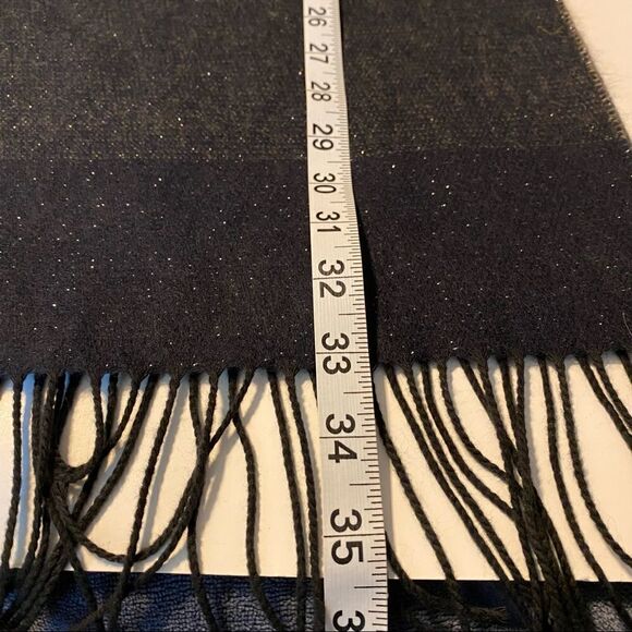 Cejon Scarf dark Navy blue nylon/acrylic made in Italy 11x70 *NEW* - Picture 6 of 8